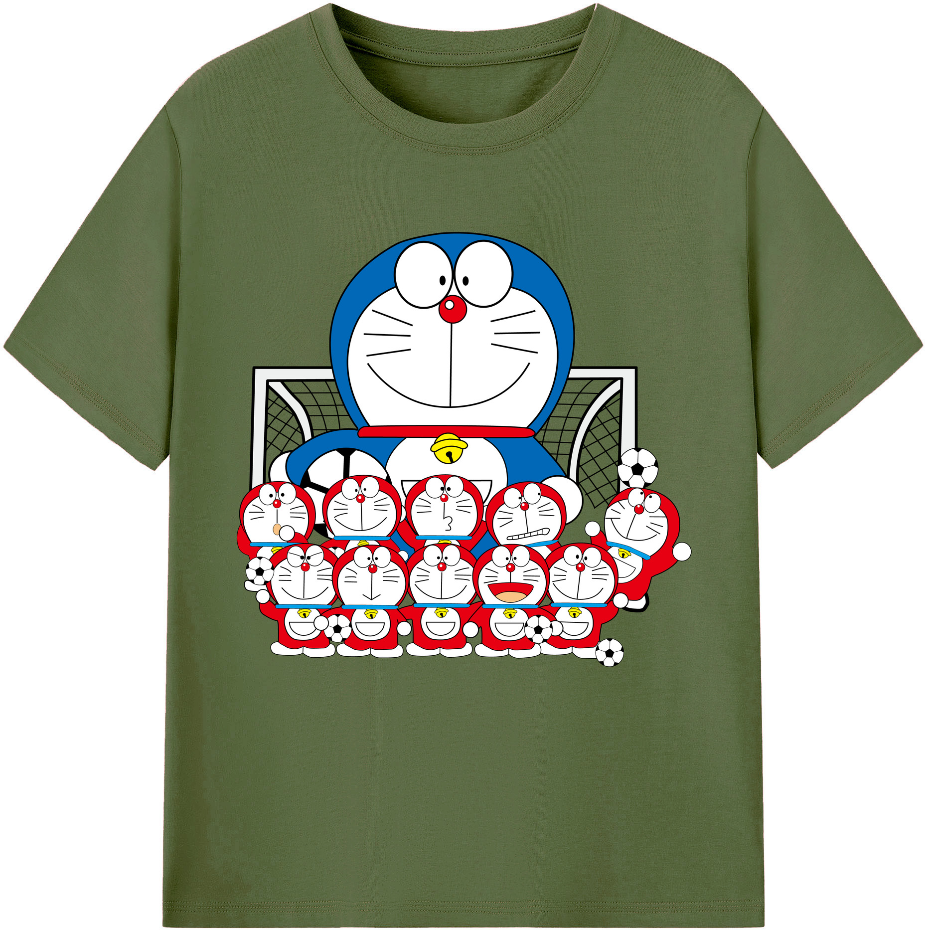 （画像用） ドラえもん Doraemon 綿100％半袖Tシャツ（フロントプリント）